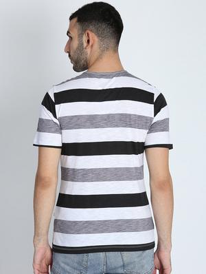 grey striped t-shirt - 16700958 - Standard Image - 4