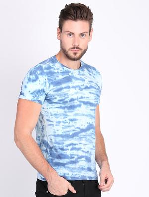 blue tie & dye t-shirt - 16700976 - Standard Image - 2