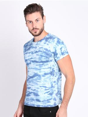 blue tie & dye t-shirt - 16700976 - Standard Image - 3