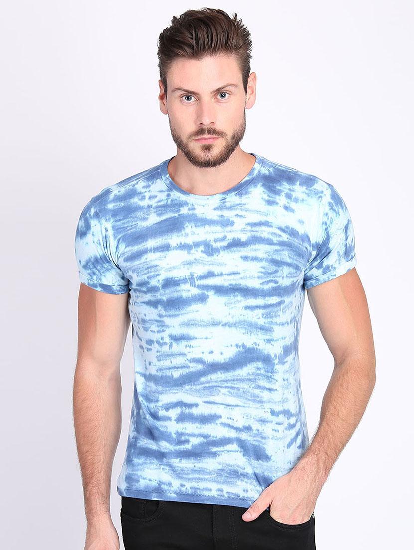 blue tie & dye t-shirt - 16700976 - Zoom Image - 1