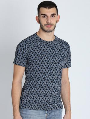 blue printed t-shirt - 16700981 - Standard Image - 2