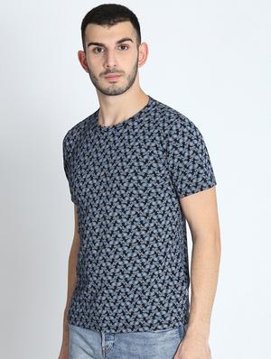 blue printed t-shirt - 16700981 - Standard Image - 3