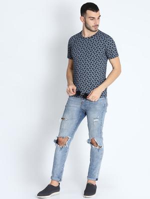 blue printed t-shirt - 16700981 - Standard Image - 5