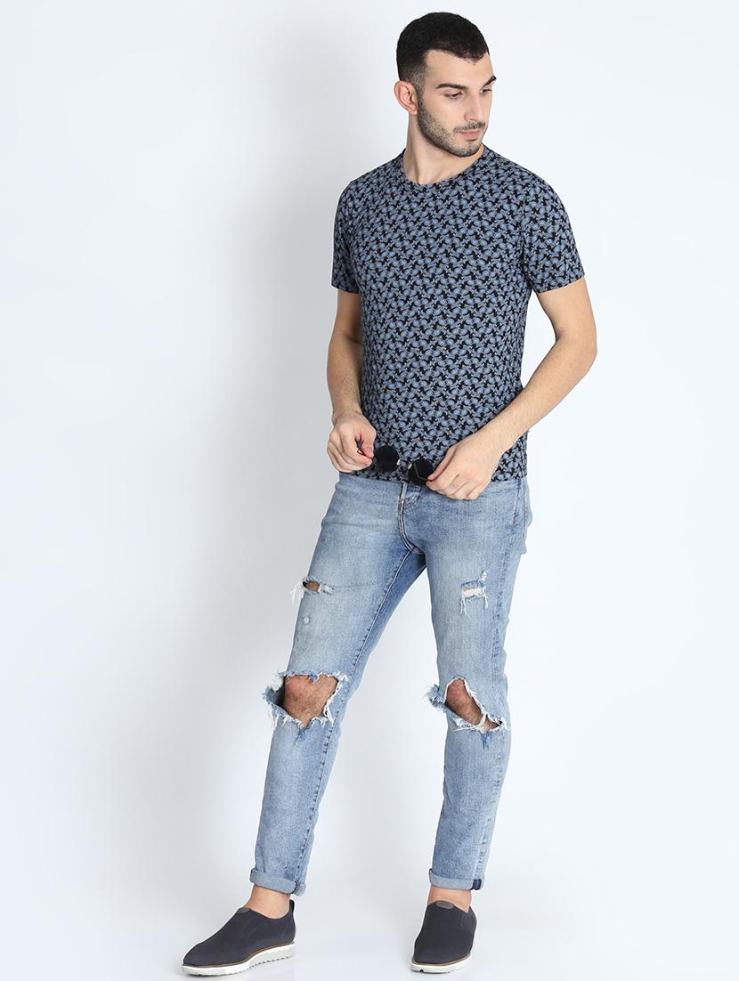 blue printed t-shirt - 16700981 - Zoom Image - 5