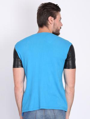 blue printed t-shirt - 16700993 - Standard Image - 3