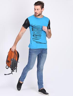 blue printed t-shirt - 16700993 - Standard Image - 4