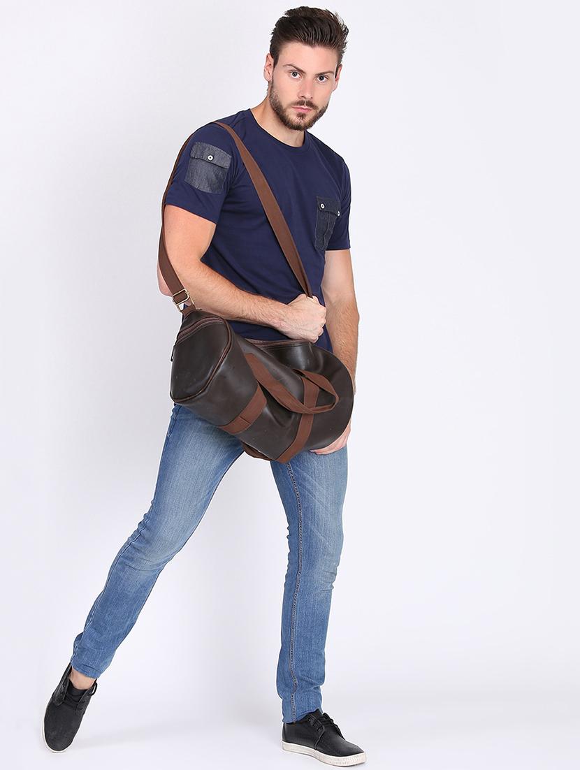 navy blue solid pocket t-shirt - 16700996 - Zoom Image - 4