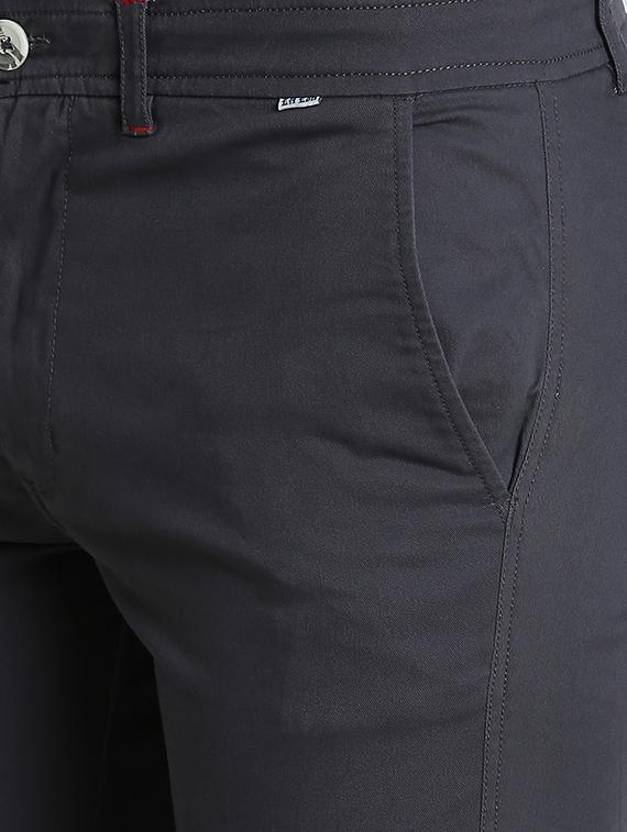 grey solid chinos - 16701002 - Zoom Image - 5