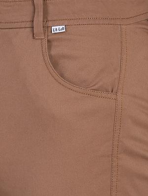 brown solid chinos - 16701004 - Standard Image - 5