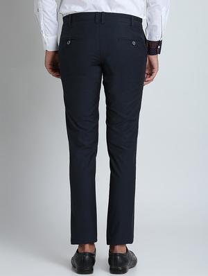 dark blue solid chinos - 16701008 - Standard Image - 3