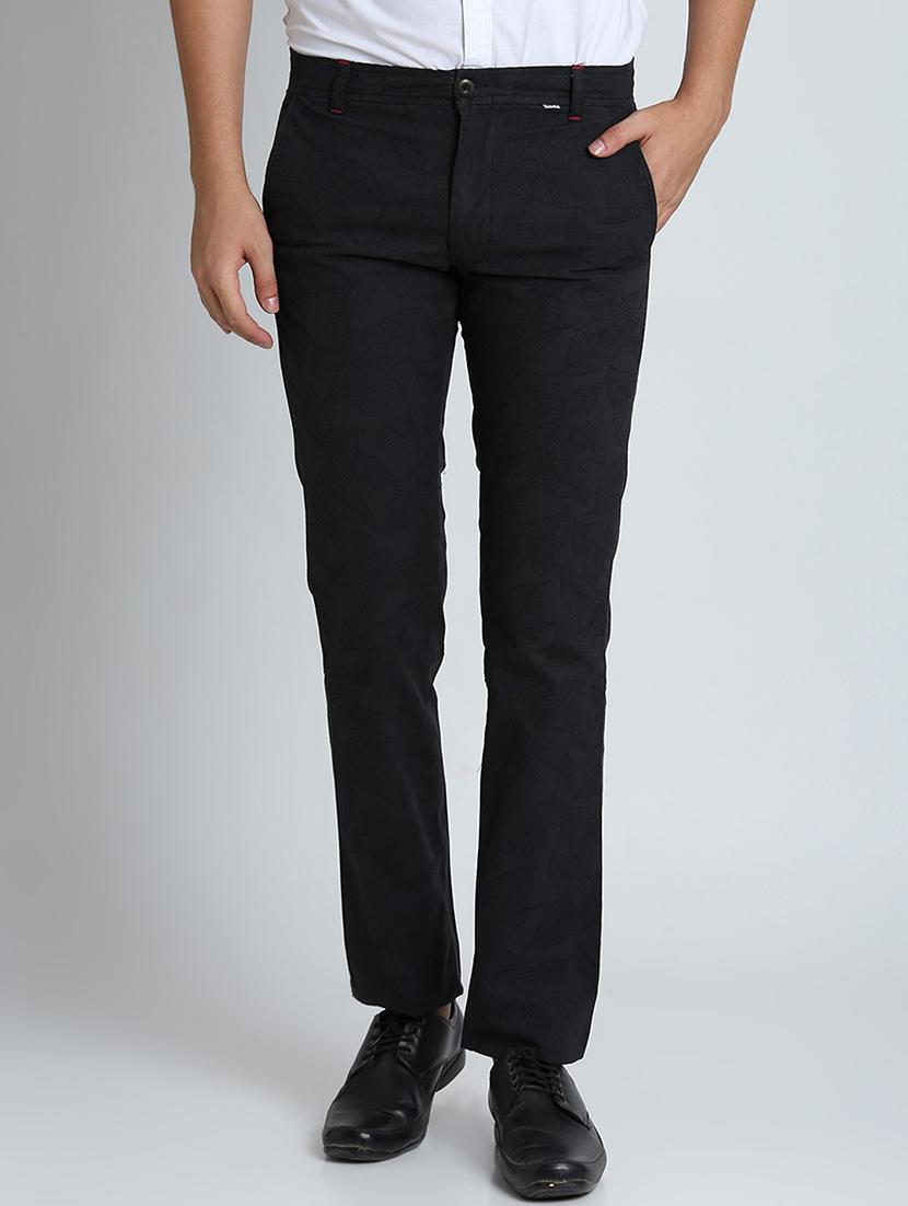 black solid chinos - 16701013 - Zoom Image - 1