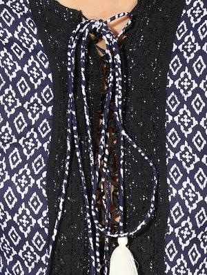 tie up neck crop top - 16701109 - Standard Image - 5