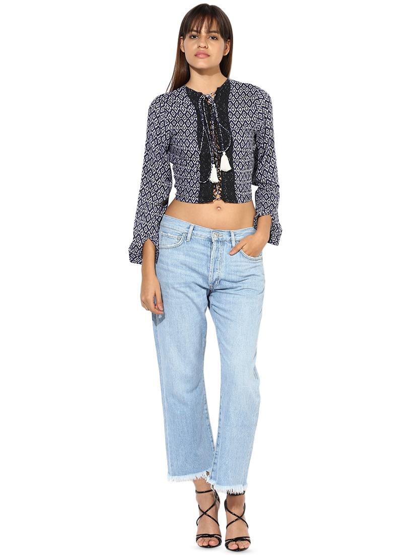 tie up neck crop top - 16701109 - Zoom Image - 4