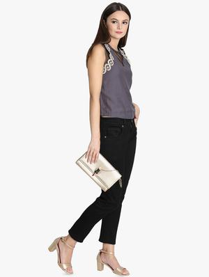 sheer detail sleeveless top - 16701312 - Standard Image - 4