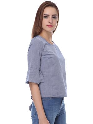 cut out back knot detail top - 16701375 - Standard Image - 2