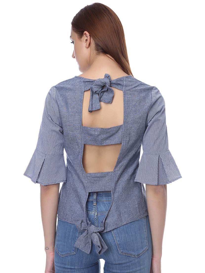 cut out back knot detail top - 16701375 - Zoom Image - 3