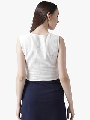 floral patch sleeeveless top - 16701383 - Standard Image - 3