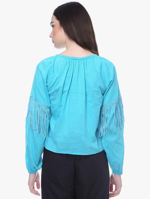 pom pom tie knot solid top - 16701404 - Standard Image - 3