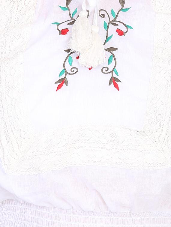 tie up neck lace detail top - 16701455 - Zoom Image - 5