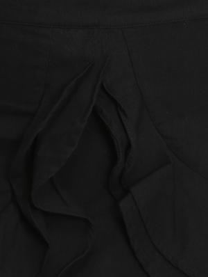 high rise ruffle detail asymmetric skirt - 16701561 - Standard Image - 5