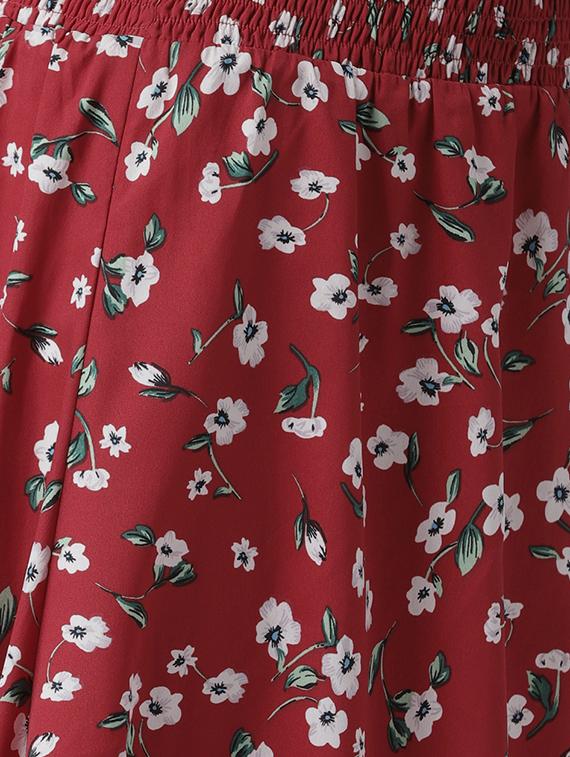 high rise floral layered skirt - 16701575 - Zoom Image - 5