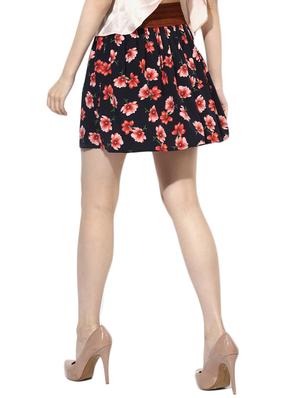 high rise floral a-line skirt - 16701577 - Standard Image - 3