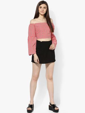 high rise solid a-line skirt - 16701582 - Standard Image - 4