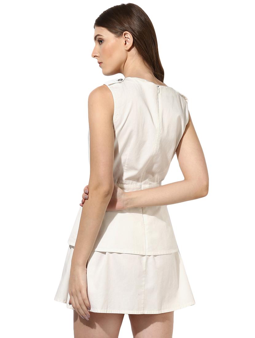 button detail a-line dress - 16701645 - Zoom Image - 3