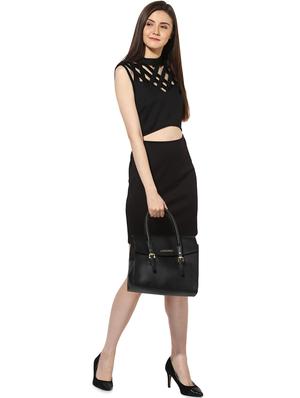 cutout detail criss cross sheath dress - 16701667 - Standard Image - 4