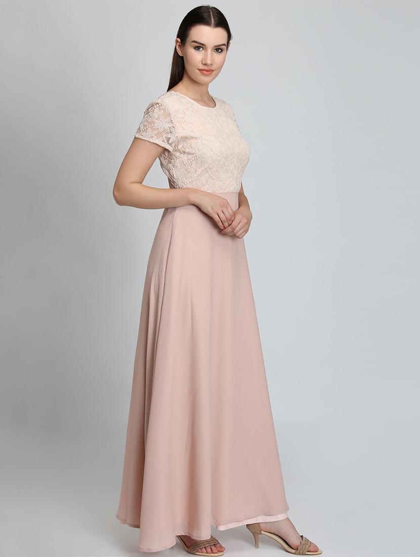 cutout back embroidered maxi dress - 16701679 - Zoom Image - 2