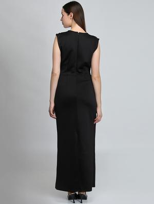 cutout detail solid maxi dress - 16701686 - Standard Image - 3