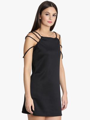 styled back solid sheath dress - 16701696 - Standard Image - 2