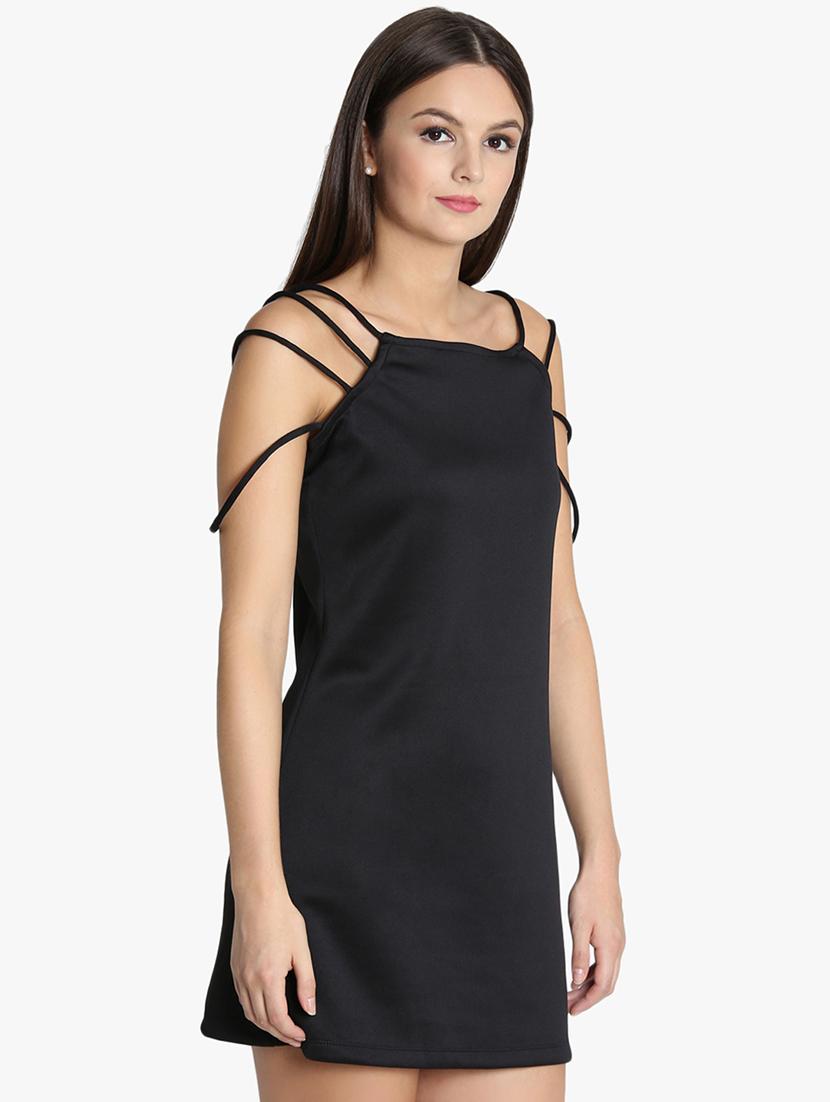 styled back solid sheath dress - 16701696 - Zoom Image - 2