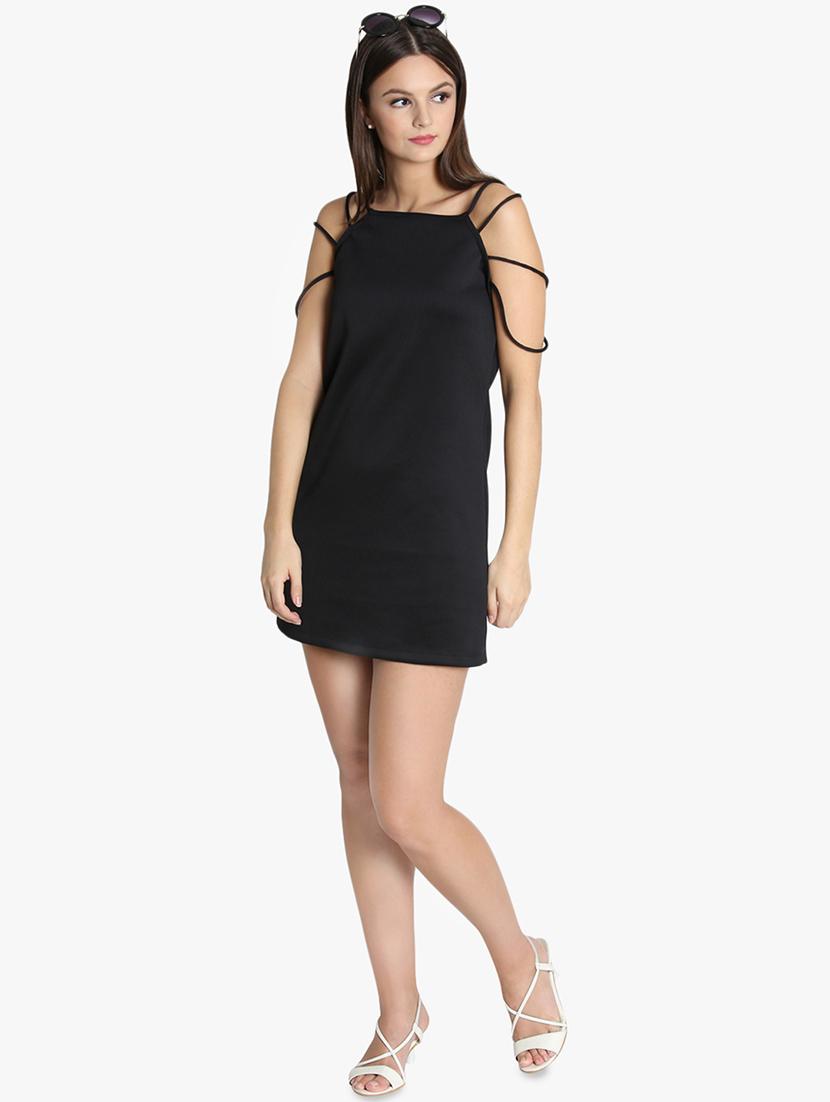 styled back solid sheath dress - 16701696 - Zoom Image - 4