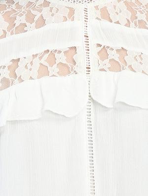 lace panel a-line dress - 16701751 - Standard Image - 5