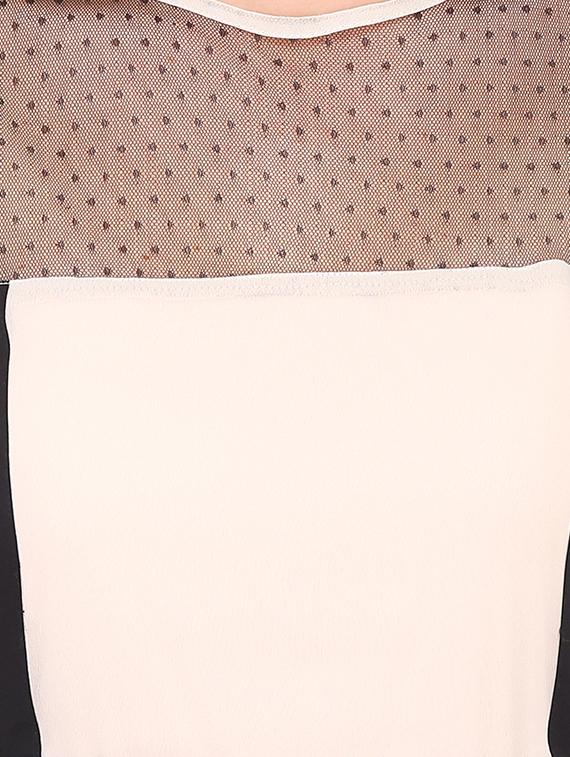 round neck eyelet detail sheath dress - 16701780 - Zoom Image - 5