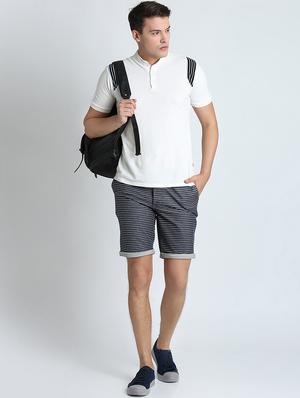 blue striped shorts - 16701802 - Standard Image - 4
