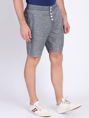 grey printed shorts - 16701824 - Standard Image - 2
