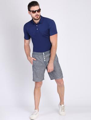 grey printed shorts - 16701824 - Standard Image - 4