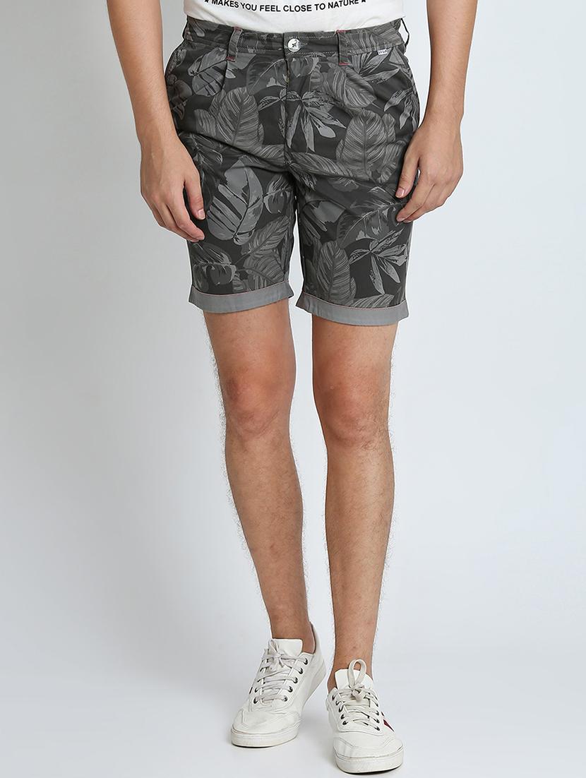 grey tropical print shorts - 16701829 - Zoom Image - 1