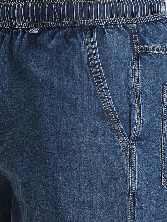 blue solid shorts - 16701836 - Zoom Image - 5