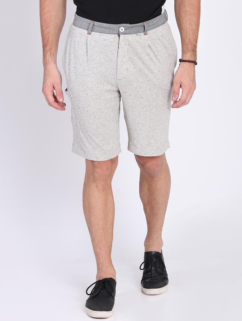 grey melange shorts - 16701838 - Zoom Image - 1