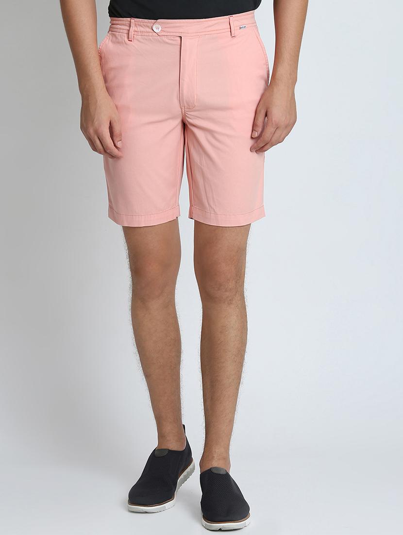 pink solid bermuda shorts - 16701869 - Zoom Image - 1