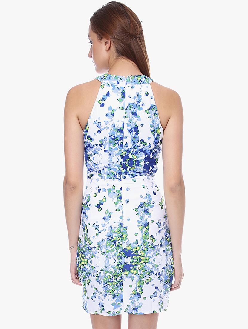 halter neck printed sheath dress - 16701873 - Zoom Image - 3