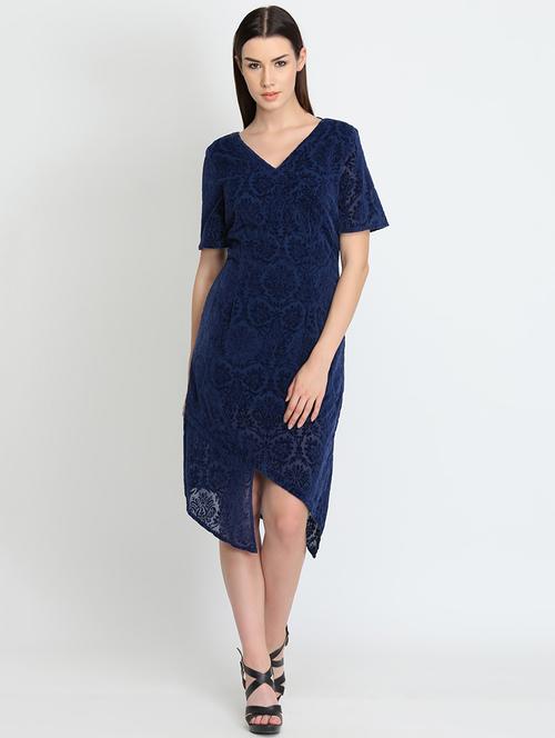 criss cross back asymmetric dress - 16701945 - Standard Image - 1