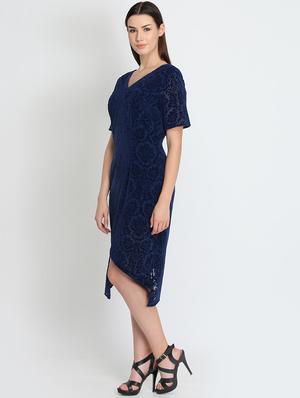 criss cross back asymmetric dress - 16701945 - Standard Image - 2
