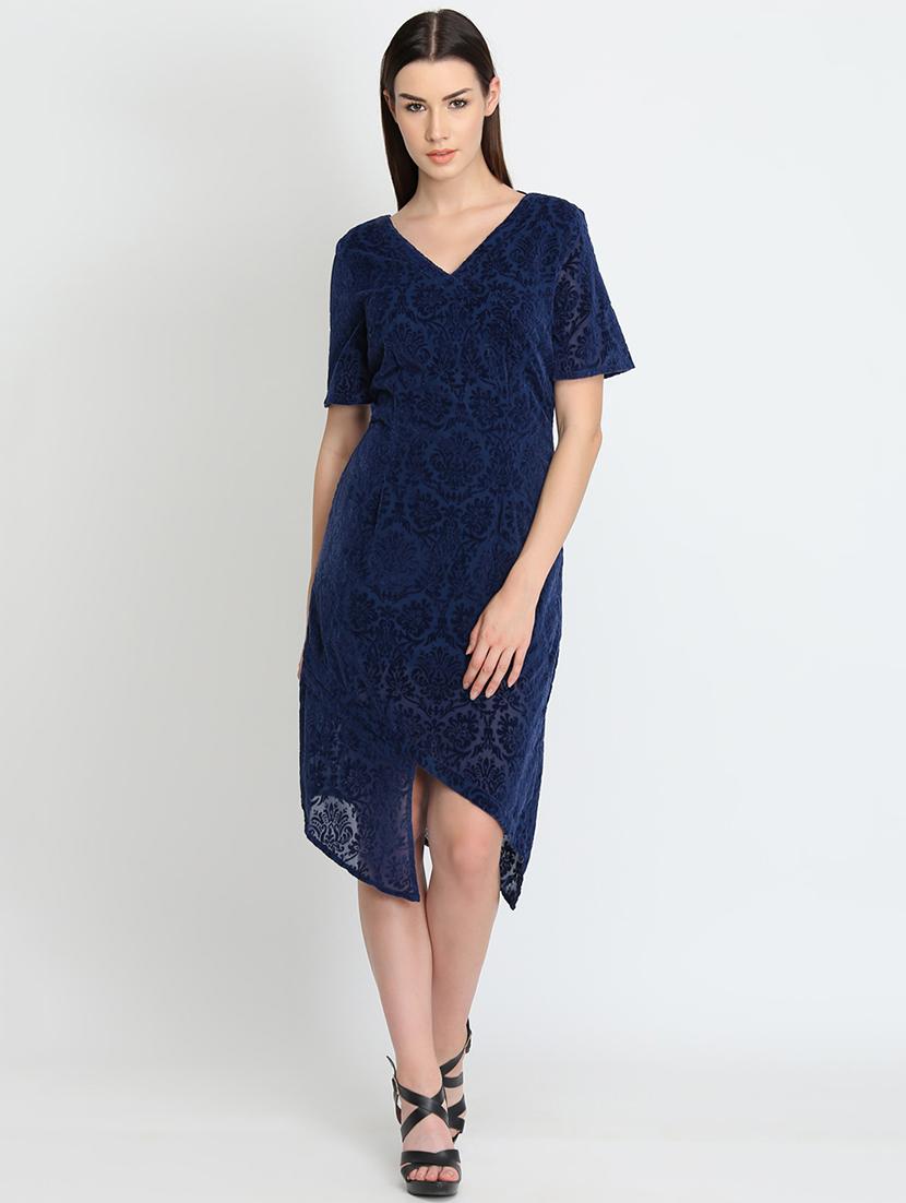 criss cross back asymmetric dress - 16701945 - Zoom Image - 1