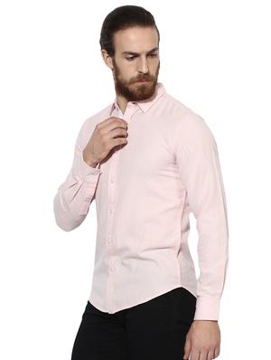 pink checkered casual shirt - 16701961 - Standard Image - 2