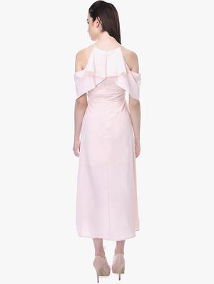 cold shoulder embroidered detail maxi dress - 16701972 - Standard Image - 3