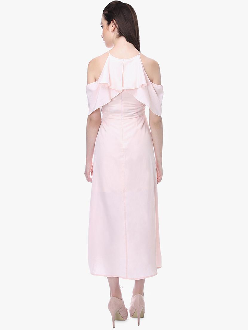 cold shoulder embroidered detail maxi dress - 16701972 - Zoom Image - 3